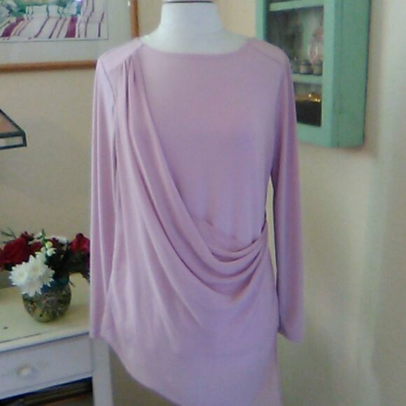 Simonton Says by George Simonton Light Lilac Top - Picture 1 of 10